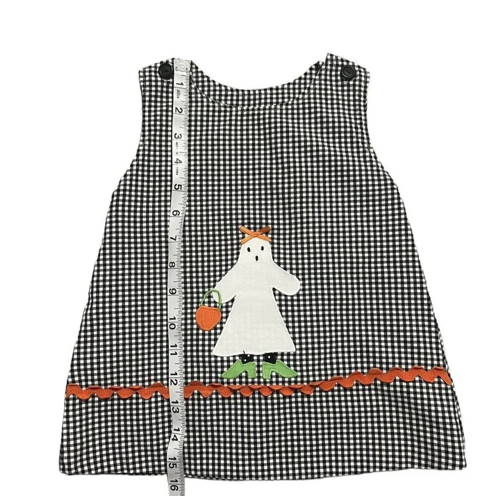 Funtasia Too! 12m Reversible Halloween Ghost / Pink Car Appliqué Dress